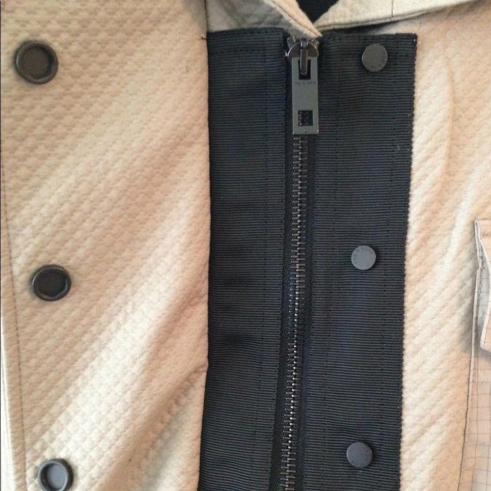 Rag & Bone Runway Khaki Dutch Utility Lace Up Vest - image 5